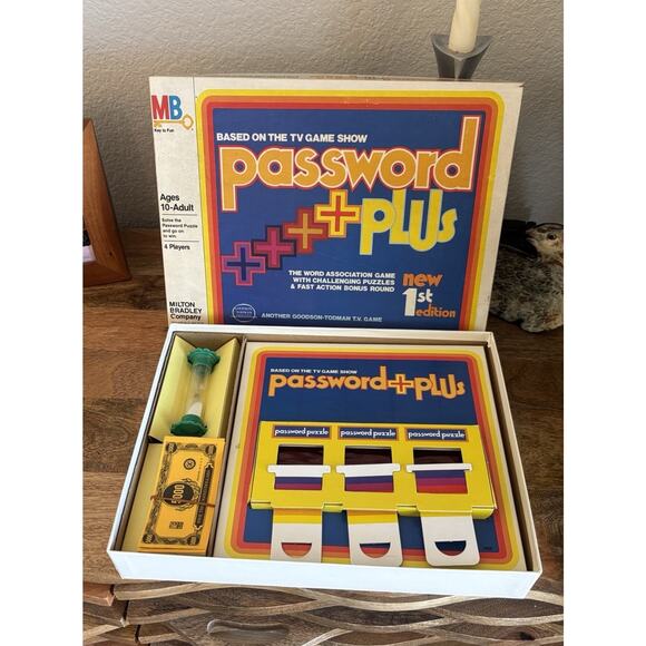 1978 Password Plus Board Game 1st Edition NEW Retro Classic TV Show Party Game - Picture 1 of 8